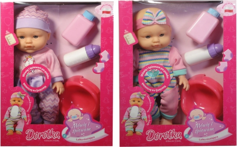 Śpiewająca i mówiąca lalka Dorotka z nocnikiem 28 cm