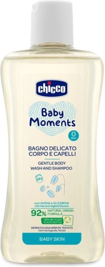 Chicco Baby Moments żel pod prysznic 2w1 do włosów i ciała 200 ml