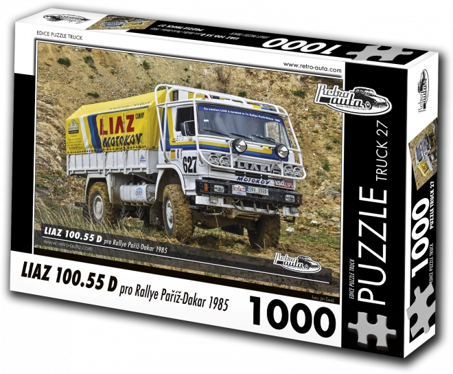 Puzzle RETRO-AUTA LIAZ 100.55 D Rajd Paryż–Dakar 1000 elementów