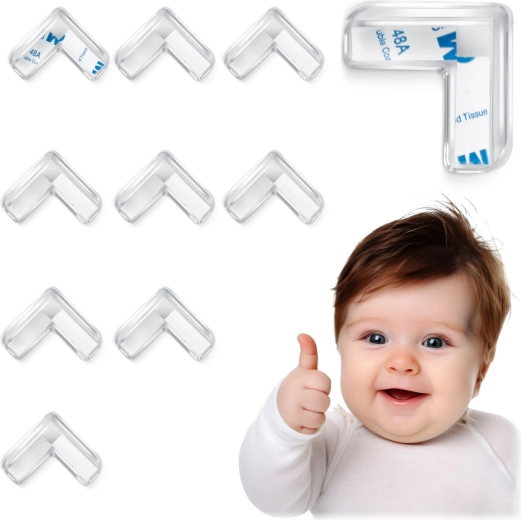 Przezroczyste osłony narożników RICOKIDS, 10 szt.