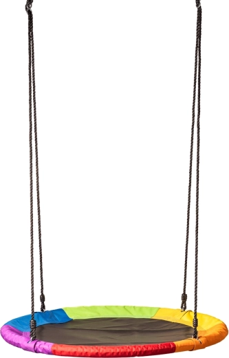 Tęczowa huśtawka koło 100 cm