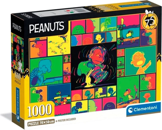Clementoni puzzle Peanuts kolorowa kolaż 1000 elementów