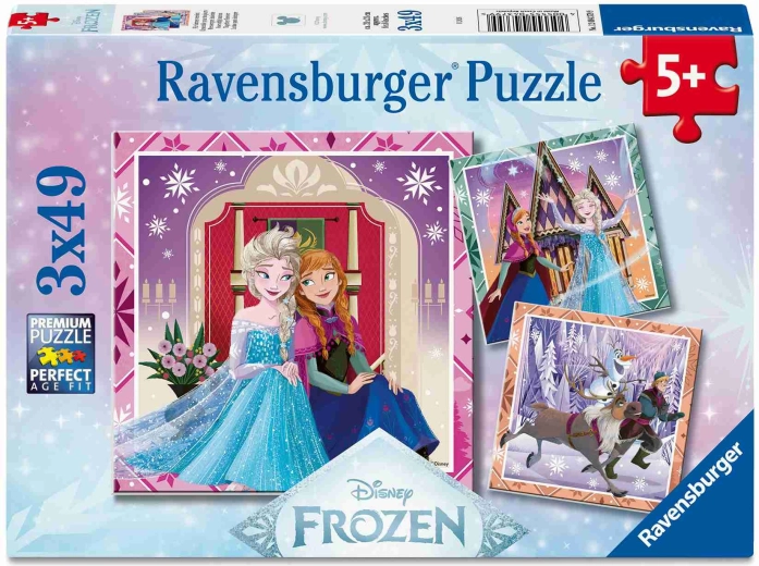 Puzzle Ravensburger Disney: Kraina Lodu 3x49 elementów