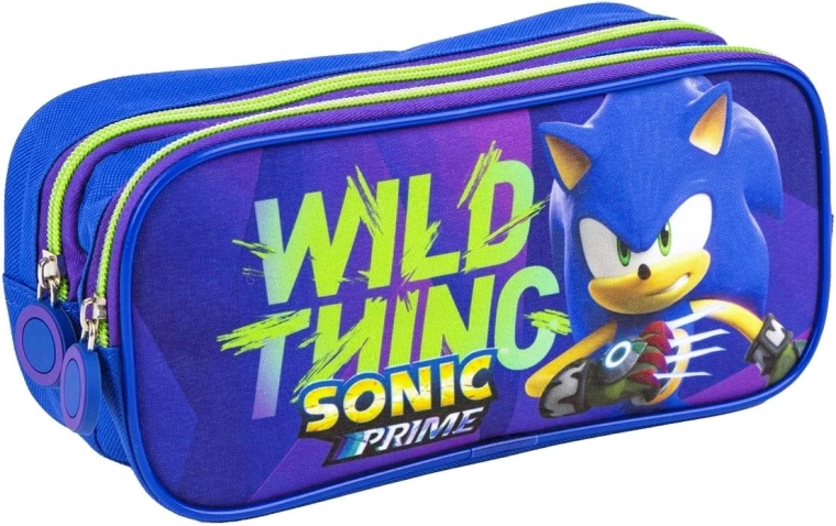 Dwukomorowy piórnik Sonic Prime - 1 szt.