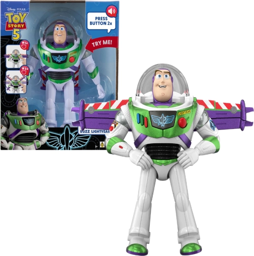 Mattel Disney Pixar Toy Story 5 interaktywna figurka Buzz Astral 27 cm (angielskie kwestie)