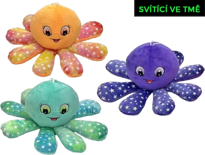 Pluszowa ośmiorniczka 15 cm z efektem świecenia