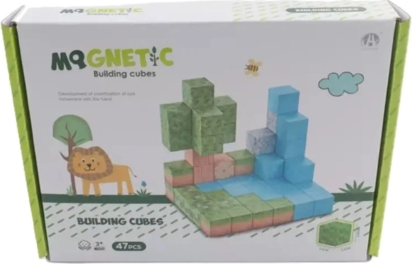 Magnetyczne kostki 3D Madej, 47 elementów