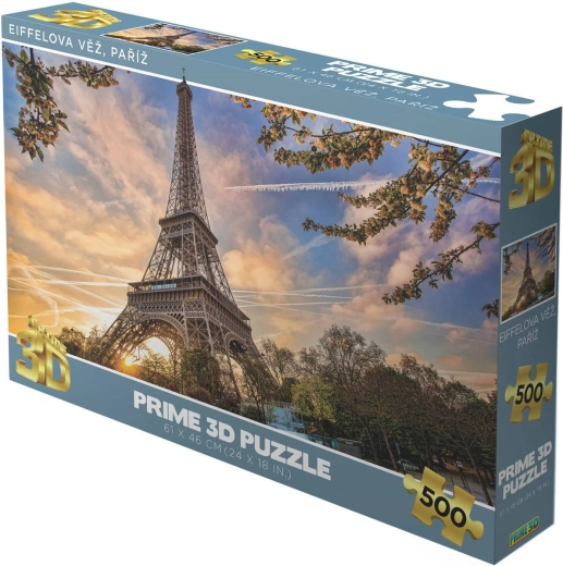 Prime 3D puzzle Wieża Eiffla w Paryżu holograficzne 500 elementów 61 × 46 cm