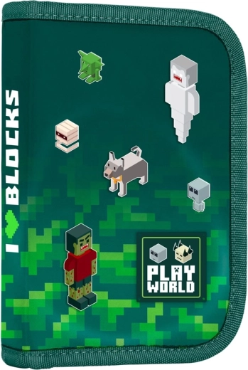 Jednopoziomowy piórnik szkolny Playworld Oxybag