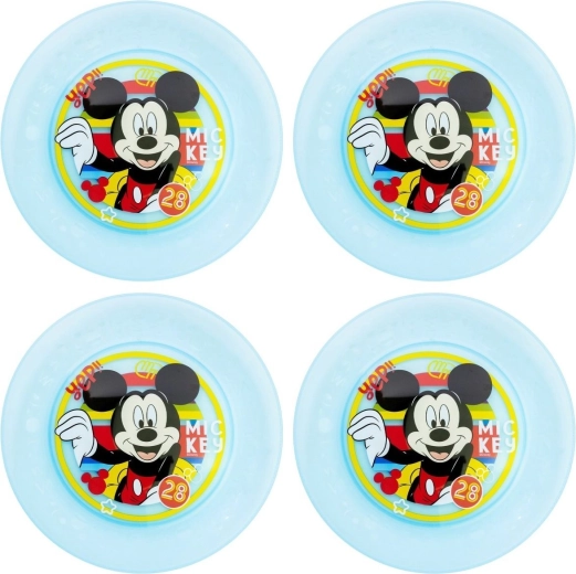 Zestaw dziecięcych talerzyków Mickey Mouse (4 szt.)