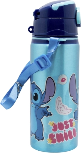 Disney Stitch dziecięca aluminiowa butelka na napoje pop-up ze słomką 730 ml - 1 sztuka