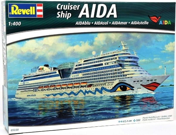 Plastikowy model statku AIDA Cruiser