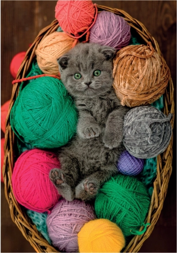 Puzzle puszysty kociak 500 elementów CLEMENTONI