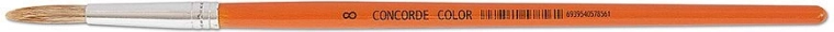 Szkolny okrągły pędzel z owczym włosiem nr 8 CONCORDE Color