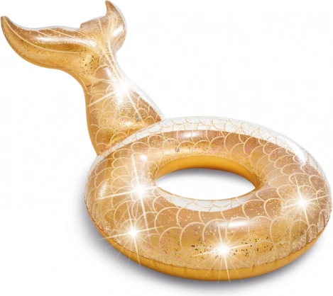 Nadmuchiwany krąg w kształcie płetwy z brokatem