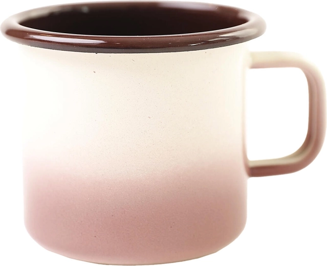 Emaliowany kubek Cappuccino 0,37 l, średnica 8 cm