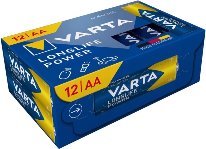 Alkaliczne baterie AA VARTA Longlife Power, 12 szt.