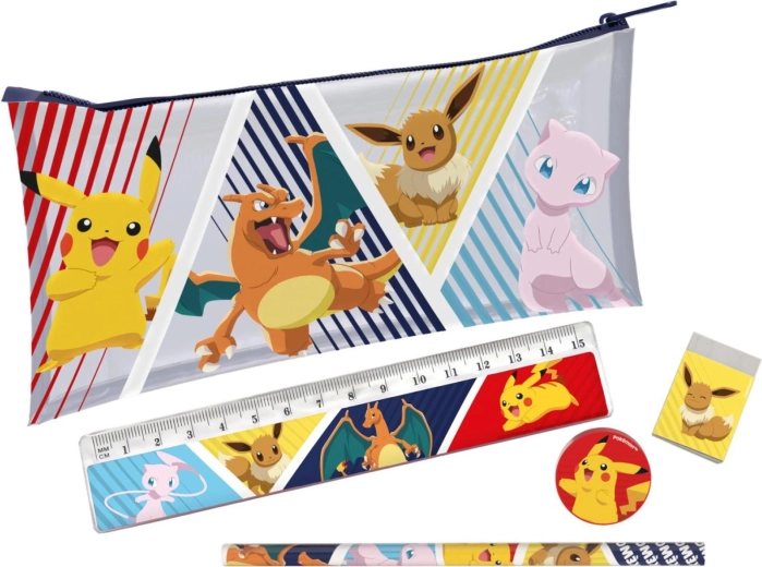 Piórnik Pokémon z przyborami do pisania