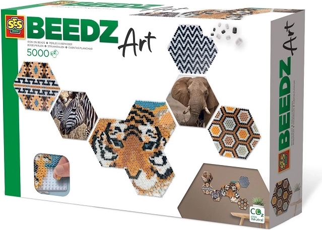 SES Creative Beedz Art safari koraliki do naprasowywania 5000 szt.