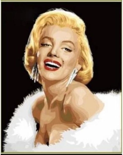 Obraz do malowania według numerów na ramie 40 × 50 cm Marilyn Monroe