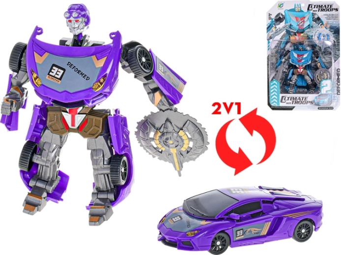 Transformujące się auto w robota 15–16 cm dla dzieci