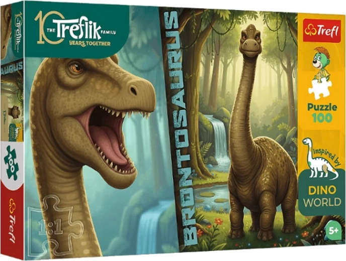 Puzzle Inspired By Dino World brontozaur 100 elementów