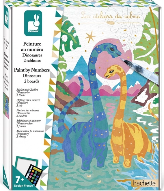 Malowanie po numerach – dinozaury od JANOD