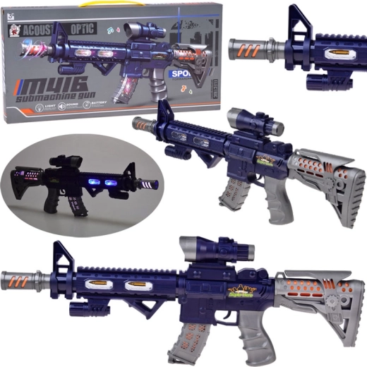 Dziecięcy karabin M416 ze światłem, dźwiękiem i wibracjami
