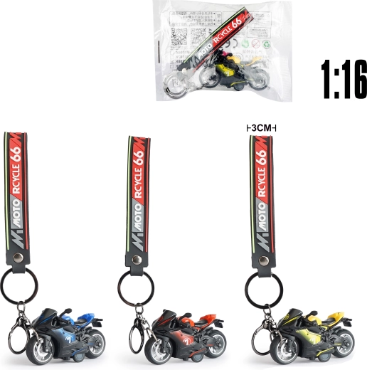 Brelok do kluczy z metalowym modelem motocykla DUCATI 1:16
