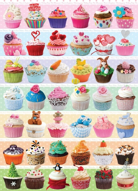 EUROGRAPHICS puzzle Święto cupcakes 1000 elementów