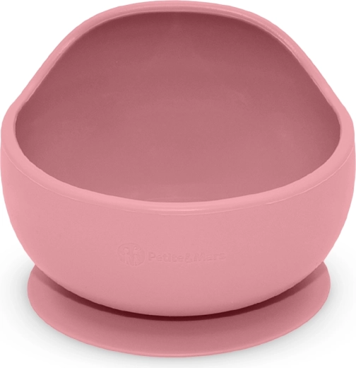 Petite&Mars silikonowa miseczka z przyssawką Take&Match dusty rose 6m+