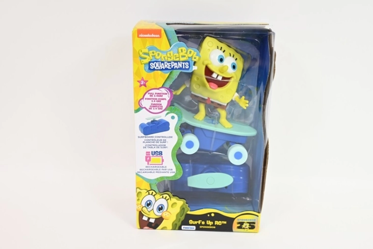 SpongeBob z deskorolką sterowaną zdalnie i ładowaniem przez USB