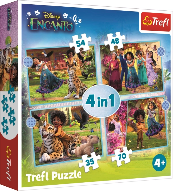 Puzzle Encanto 4w1 dla dzieci (35–70 elementów) od Trefl