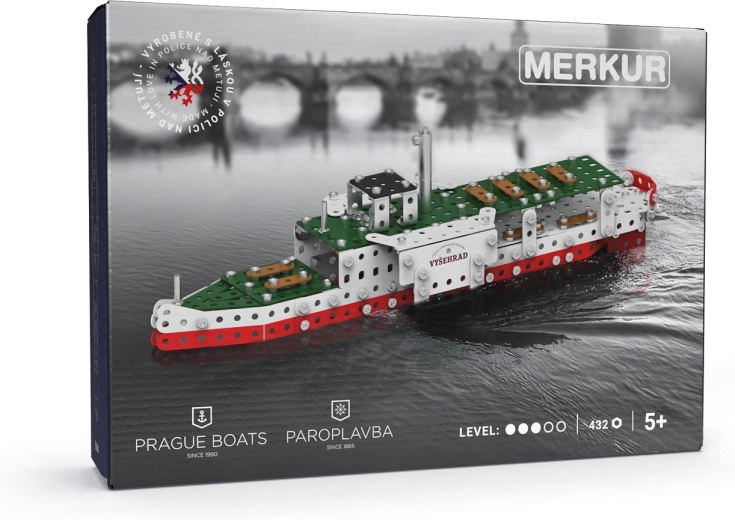 Merkur parowiec Vyšehrad – zestaw konstrukcyjny 432 elementy