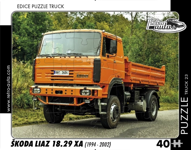 Puzzle RETRO-AUTA – ŠKODA LIAZ 18.29 XA, 40 elementów