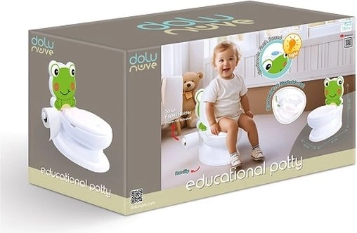 Dolu edukacyjny nocnik żabka z dźwiękiem i światłem
