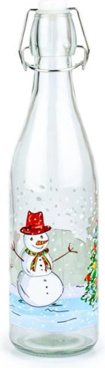 Szklana butelka z zamknięciem patentowym TORO 540 ml – bałwanek
