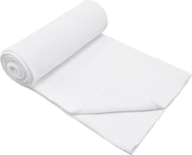 Bambusowy koc Eko biały 80 × 100 cm