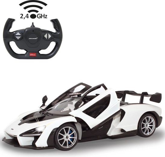 Jamara McLaren Senna RC auto 1:14 białe 2,4 GHz z ręcznie otwieranymi drzwiami