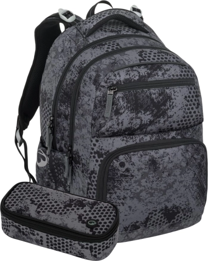 Bagmaster Zipster uczniowski zestaw szkolny szary