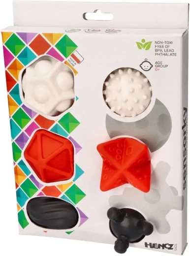 Kontrastowe piłeczki sensoryczne 6 szt. 6m+ Mom's Care