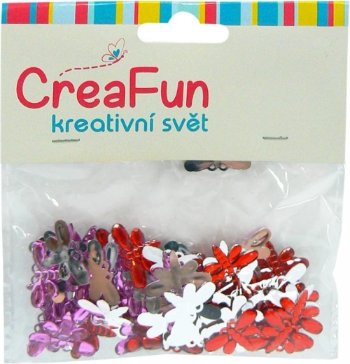 Dekoracyjne diamenty Ważka 12 × 20 mm, zestaw 8 szt.