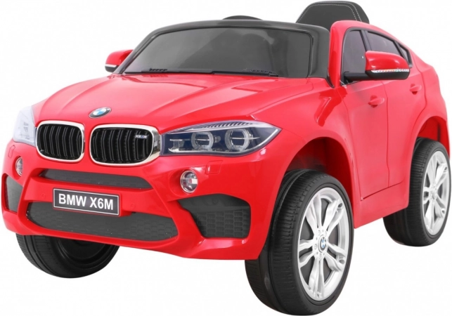 Elektryczny samochodzik BMW X6M dla dzieci – czerwone SUV z pilotem
