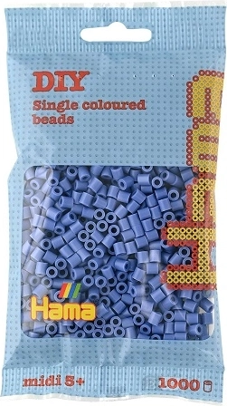 Hama MIDI koraliki do prasowania – niebieskie, 1000 szt.