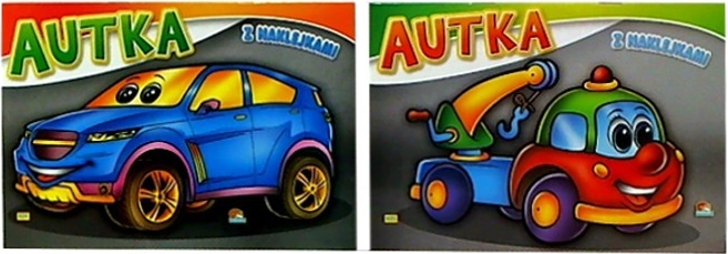 Kolorowanka Auta z naklejkami