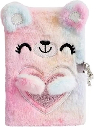 Pluszowy pamiętnik z misiem i zamkiem