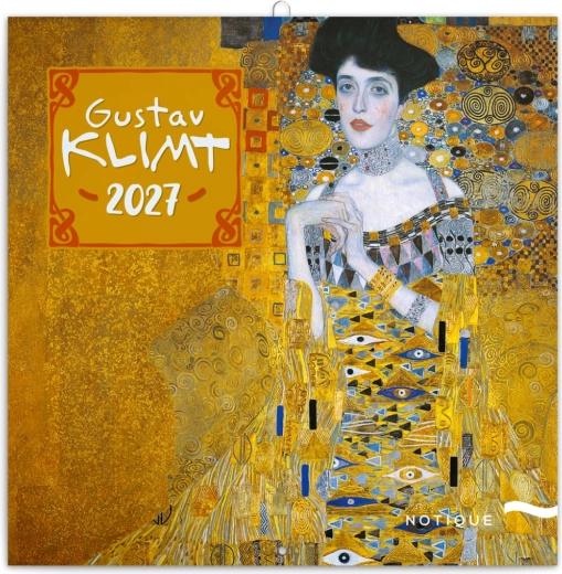 Kalendarz notatkowy GUSTAV KLIMT 2027, 30 × 30 cm