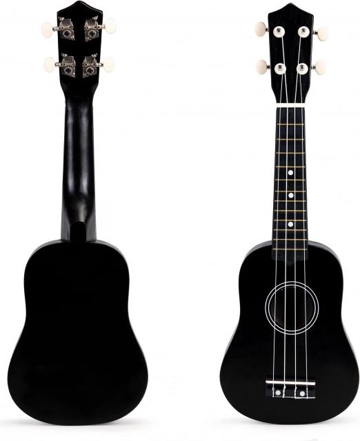 Dziecięce drewniane ukulele z 4 nylonowymi strunami ECOTOYS