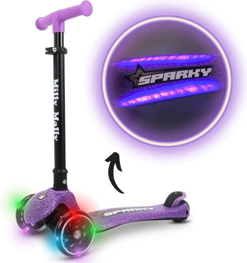 Milly Mally trójkołowa hulajnoga dziecięca Sparky violet