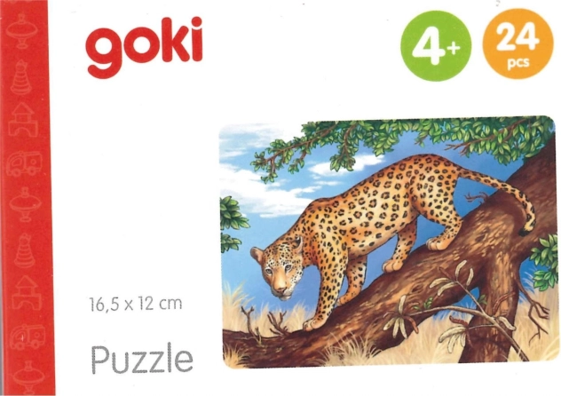 Goki drewniane puzzle Zwierzęta Afryki – jaguar, 24 elementy